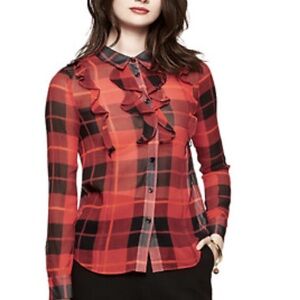 Kate Spade Woodland Plaid Shirt‎